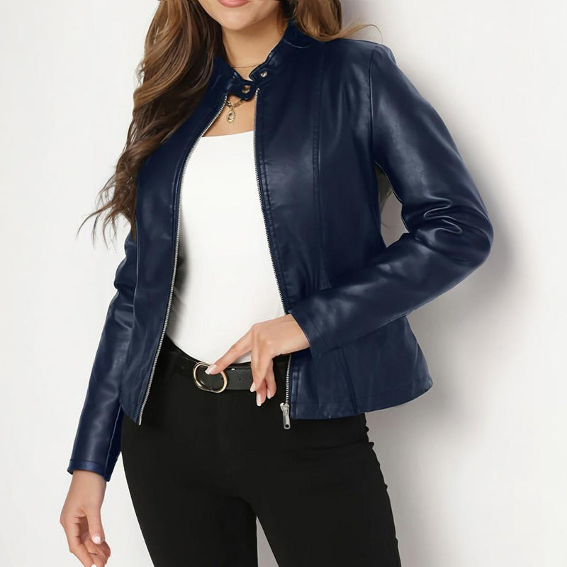 Women’s Faux Leather Fall Jacket