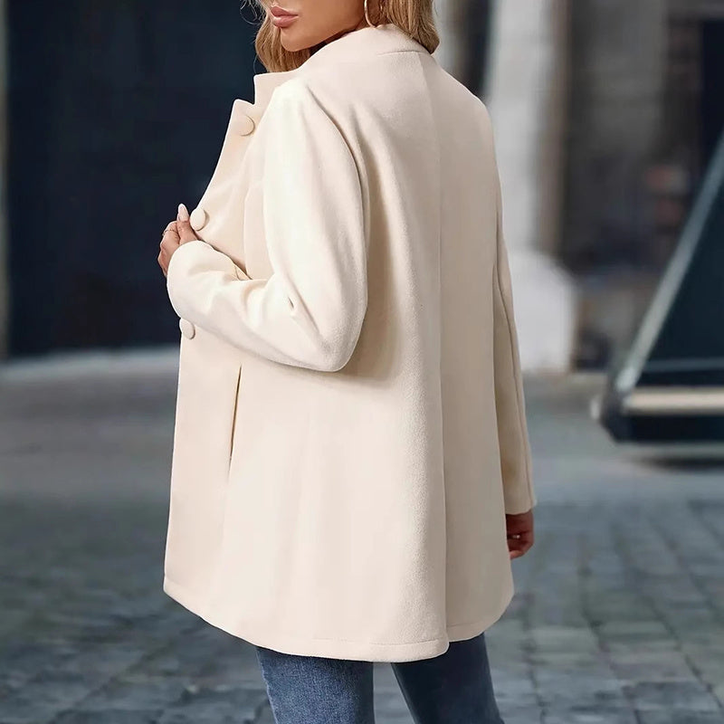 Elegant Single-Breasted Work Coat