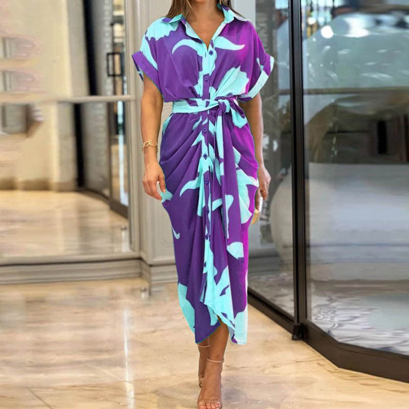 Women’s Printed Short Sleeve Dress