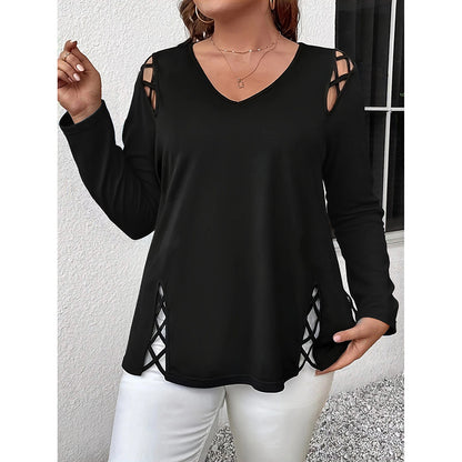 Casual Plus Size Fall Tunic Top