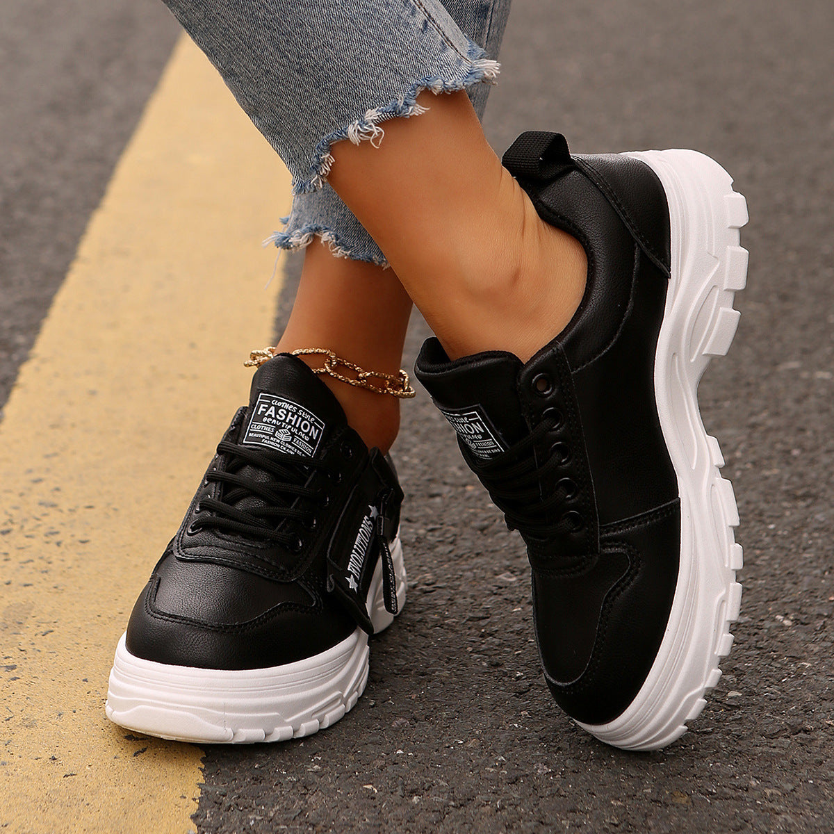 Women’s Thick-Soled Casual Sneakers