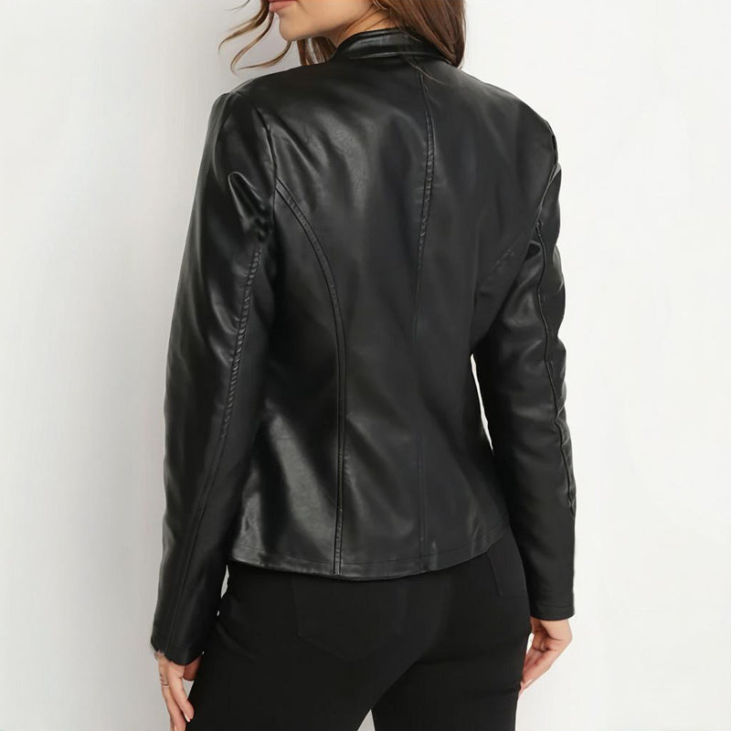 Women’s Faux Leather Fall Jacket