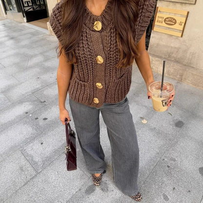 Women’s Chunky Knit Vest