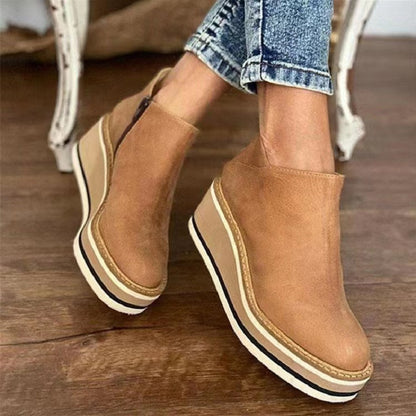 Chunky Heel Ankle Boots for Women
