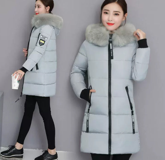 Mid-Length Slim Down Padded Jacket