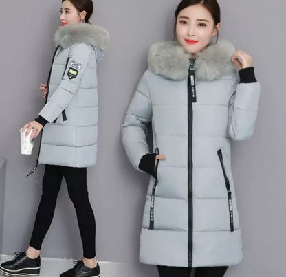 Mid-Length Slim Down Padded Jacket