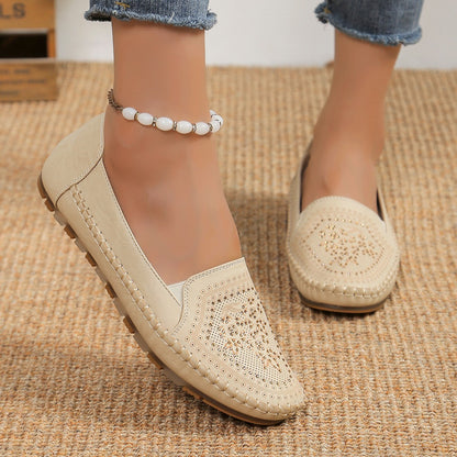 Solid Color Handmade Women Loafers