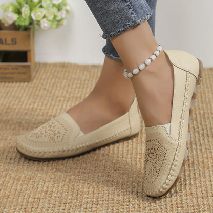 Solid Color Handmade Women Loafers