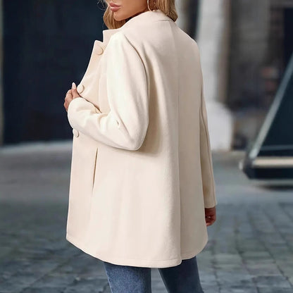 Elegant Single-Breasted Work Coat